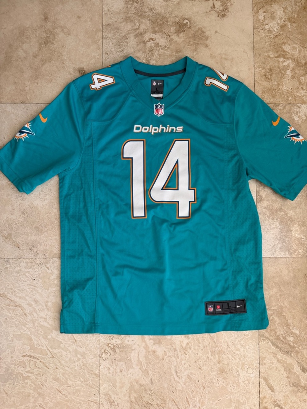 Nike Teal Dolphins #14 Football Landry Jersey